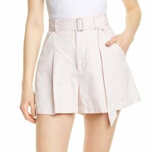 Le‎ Vie Rebecca Taylor Pink Linen Shorts NWT SZ 30
